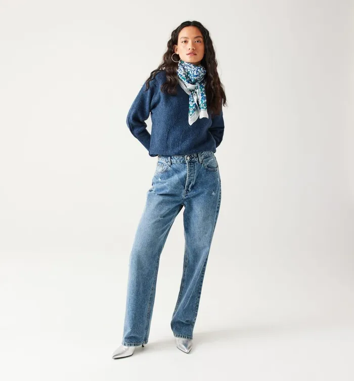 Women Oversized Glitzy Jumper 8211 Petrole Moyen Promod Jumpers And Cardigans Women Oversized Glitzy Jumper 8211 Petrole Moyen Promod Jumpers And Cardigans