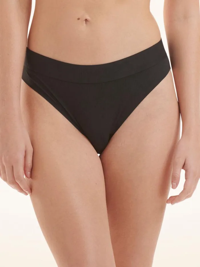 Women Panties Wolford Beauty Cotton Brief Black