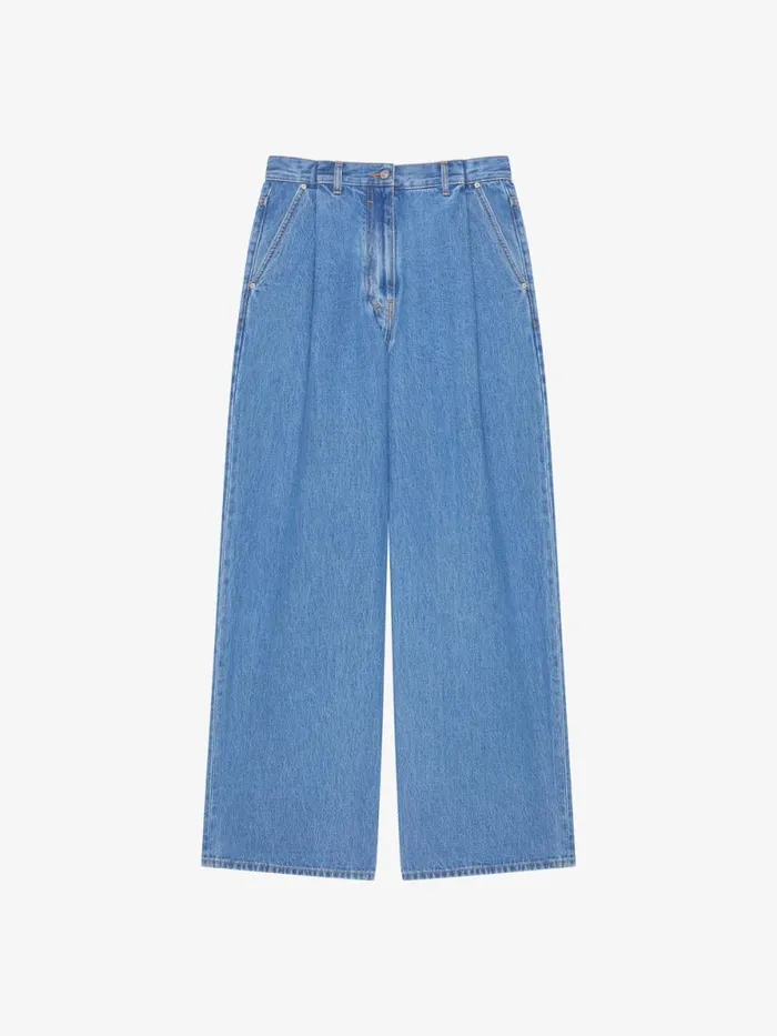 Women Pants and Shorts Givenchy Oversized Jeans In Denim Deep Blue Women Pants and Shorts Givenchy Oversized Jeans In Denim Deep Blue