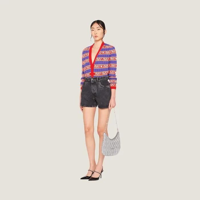 Women Pants And Shorts Miu Miu Denim Shorts Black Women Pants And Shorts Miu Miu Denim Shorts Black