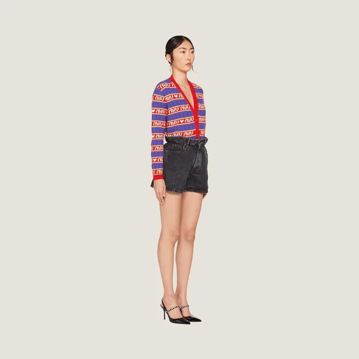 Women Pants And Shorts Miu Miu Denim Shorts Black Women Pants And Shorts Miu Miu Denim Shorts Black