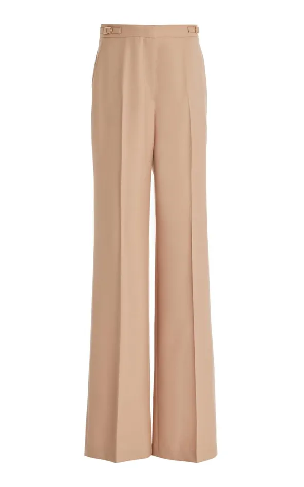 Women Pants Gabriela Hearst Vesta Pant In Camel Virgin Wool Twill