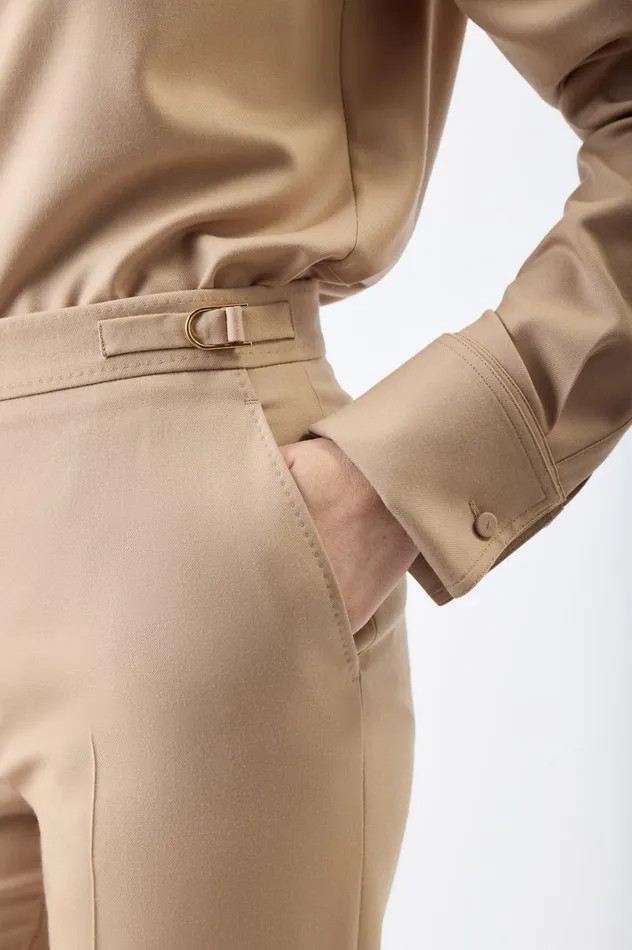 Women Pants Gabriela Hearst Vesta Pant In Camel Virgin Wool Twill