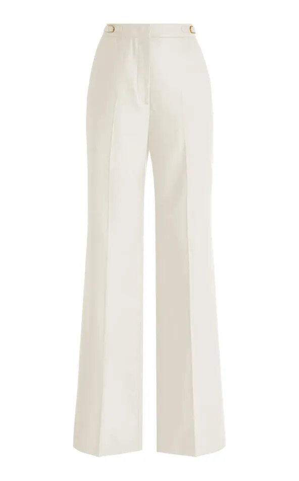 Women Pants Gabriela Hearst Vesta Pant In Ivory Sportswear Wool
