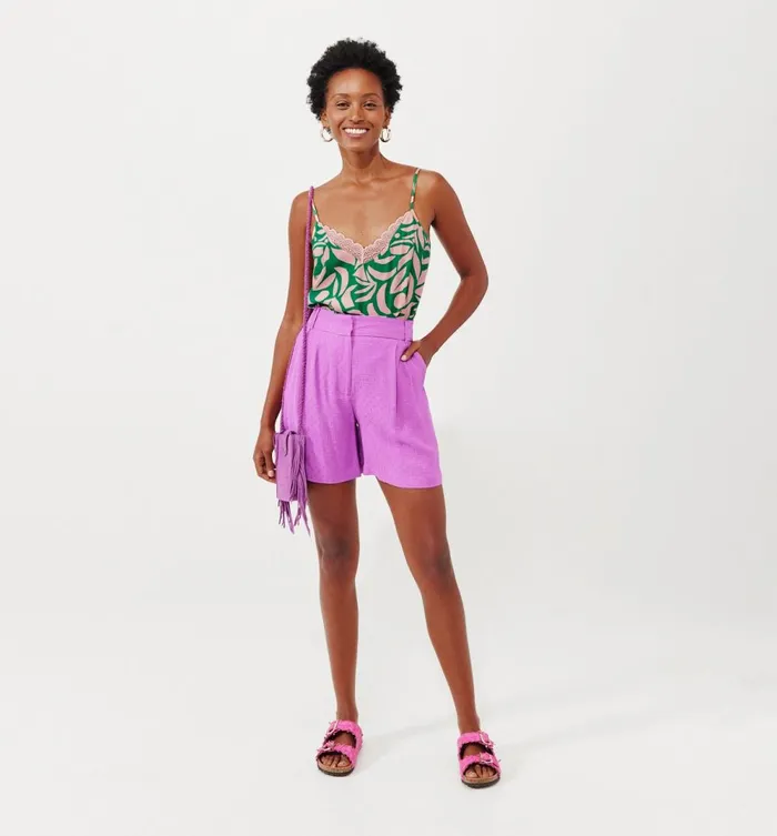 Women Patterned Strappy Top 8211 Green Print Promod Tops Women Patterned Strappy Top 8211 Green Print Promod Tops