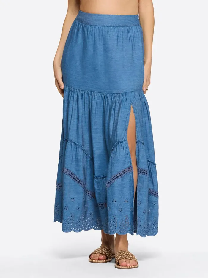 Women Paula Maxi Skirt In Premium Jessica Simpson Bottoms
