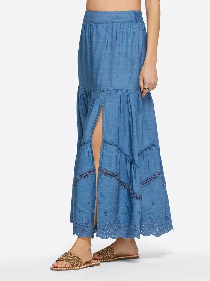 Women Paula Maxi Skirt In Premium Jessica Simpson Bottoms