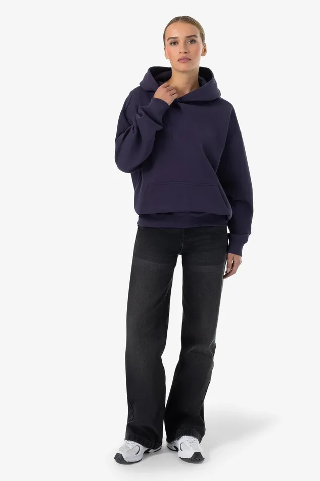 Women Pegador Hoodies Akira Oversized Hoodie Washed Indigo Blue Women Pegador Hoodies Akira Oversized Hoodie Washed Indigo Blue