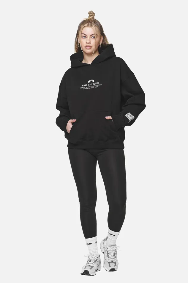 Women Pegador Hoodies Idalia Oversized Hoodie Black Women Pegador Hoodies Idalia Oversized Hoodie Black