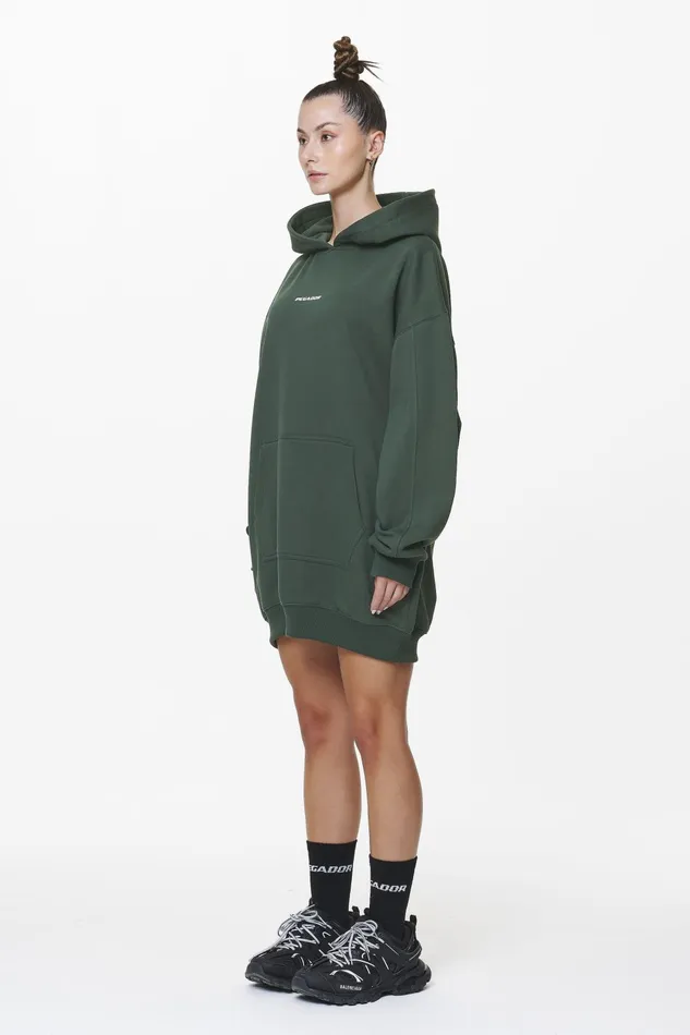 Women Pegador Hoodies Malm Logo Oversized Hoodie Dress Washed Sage Green Women Pegador Hoodies Malm Logo Oversized Hoodie Dress Washed Sage Green