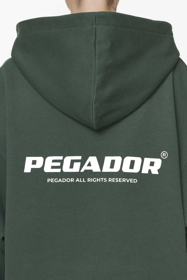 Women Pegador Hoodies Malm Logo Oversized Hoodie Dress Washed Sage Green Women Pegador Hoodies Malm Logo Oversized Hoodie Dress Washed Sage Green