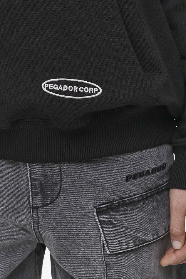 Women Pegador Hoodies Sora Oversized Hoodie Washed Black Women Pegador Hoodies Sora Oversized Hoodie Washed Black
