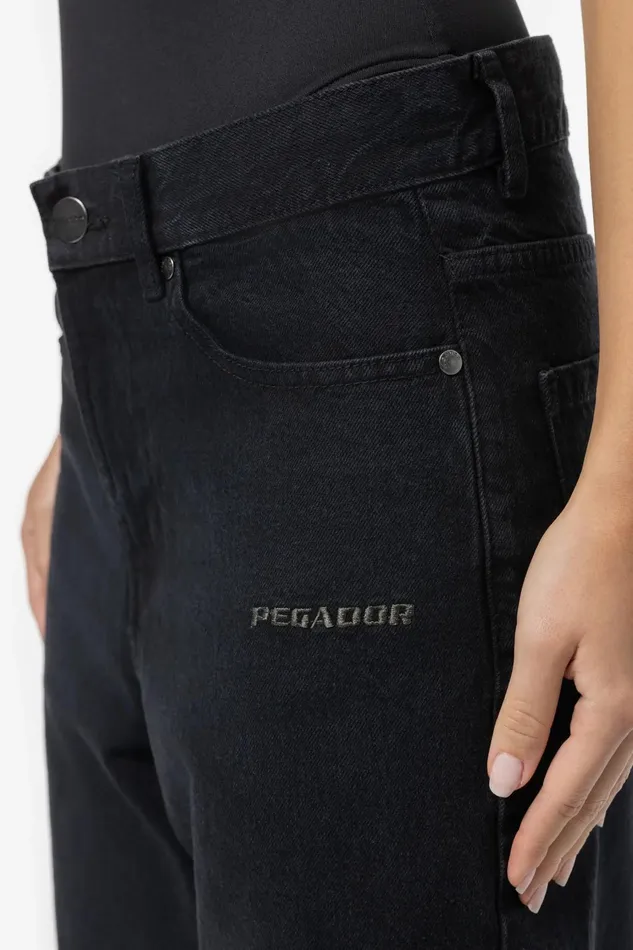 Women Pegador Jeans Mally Super Baggy Jeans Washed Black Women Pegador Jeans Mally Super Baggy Jeans Washed Black