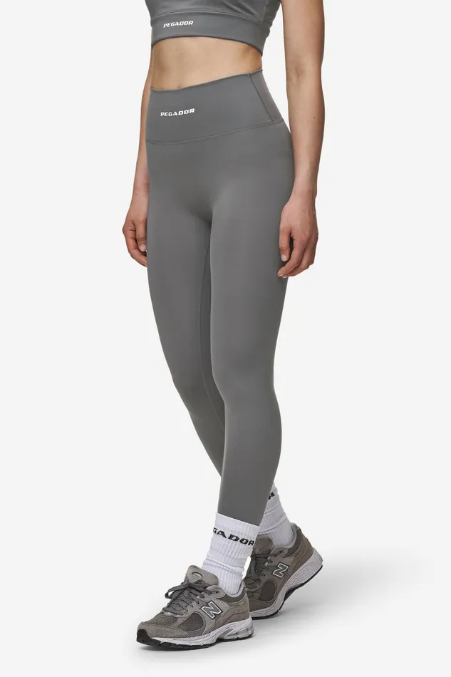 Women Pegador Leggings Leya Leggings Deep Grey White