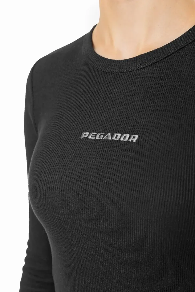 Women Pegador Longsleeves Nina Long Sleeve Washed Black Dark Grey Women Pegador Longsleeves Nina Long Sleeve Washed Black Dark Grey