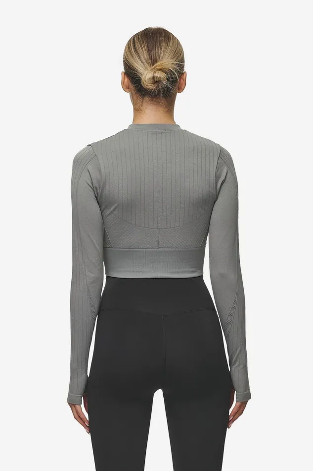 Women Pegador Longsleeves Telly Rib Longsleeve Washed Deep Grey Women Pegador Longsleeves Telly Rib Longsleeve Washed Deep Grey