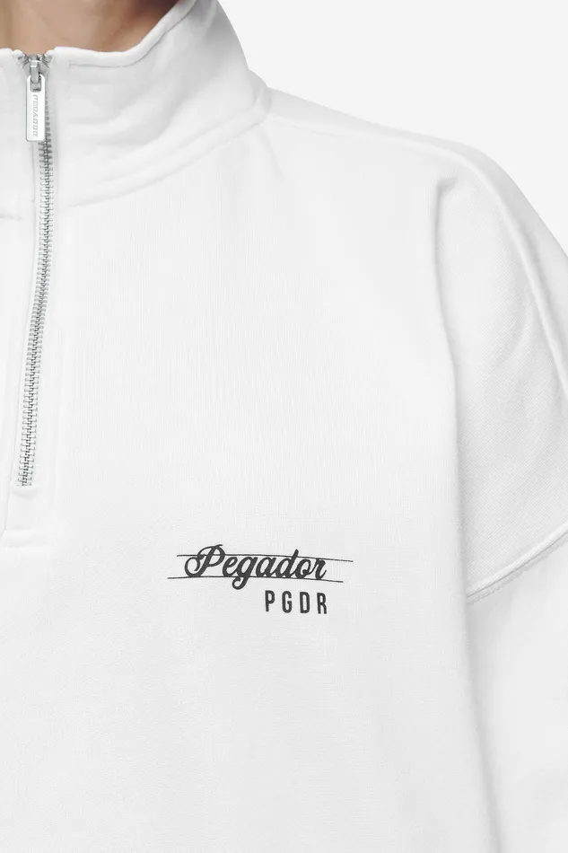 Women Pegador Sweaters Luz Oversized Halfzip Sweater White Women Pegador Sweaters Luz Oversized Halfzip Sweater White