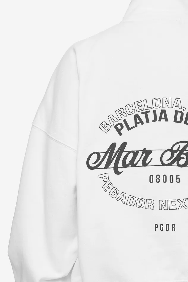 Women Pegador Sweaters Luz Oversized Halfzip Sweater White Women Pegador Sweaters Luz Oversized Halfzip Sweater White