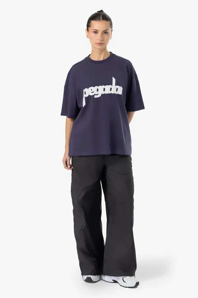 Women Pegador Tees Bonnie Oversized Tee Washed Indigo Blue Women Pegador Tees Bonnie Oversized Tee Washed Indigo Blue