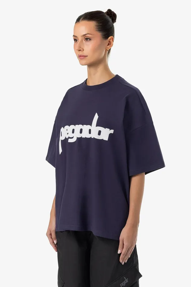 Women Pegador Tees Bonnie Oversized Tee Washed Indigo Blue Women Pegador Tees Bonnie Oversized Tee Washed Indigo Blue