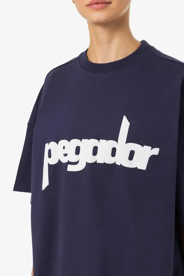 Women Pegador Tees Bonnie Oversized Tee Washed Indigo Blue Women Pegador Tees Bonnie Oversized Tee Washed Indigo Blue