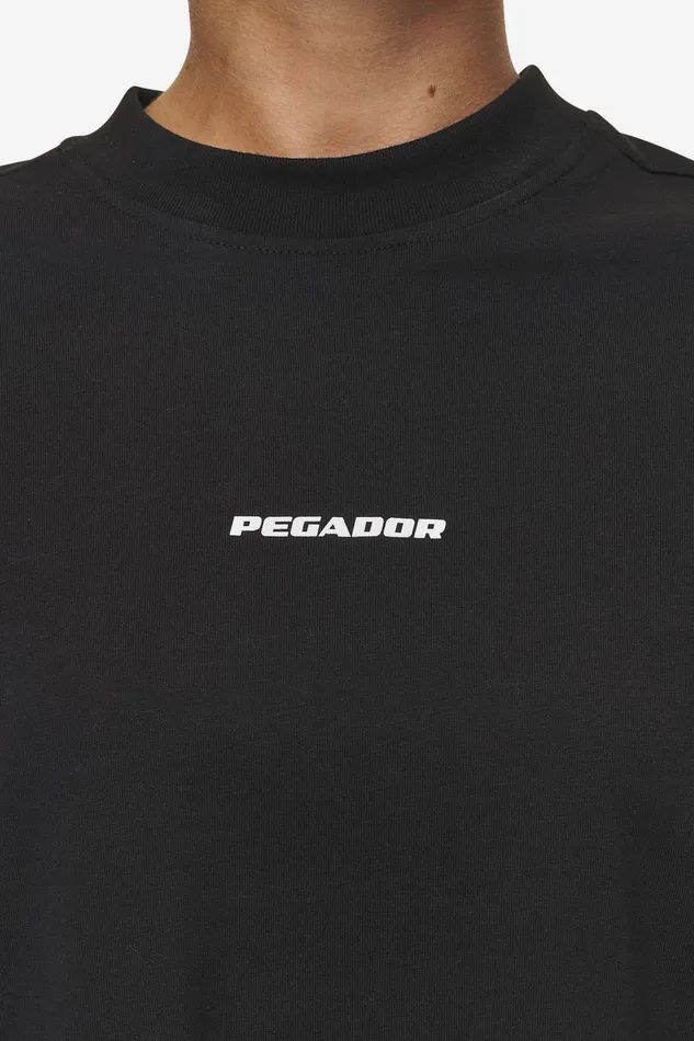 Women Pegador Tees Bracy Heavy Oversized Tee Black White Gum Women Pegador Tees Bracy Heavy Oversized Tee Black White Gum