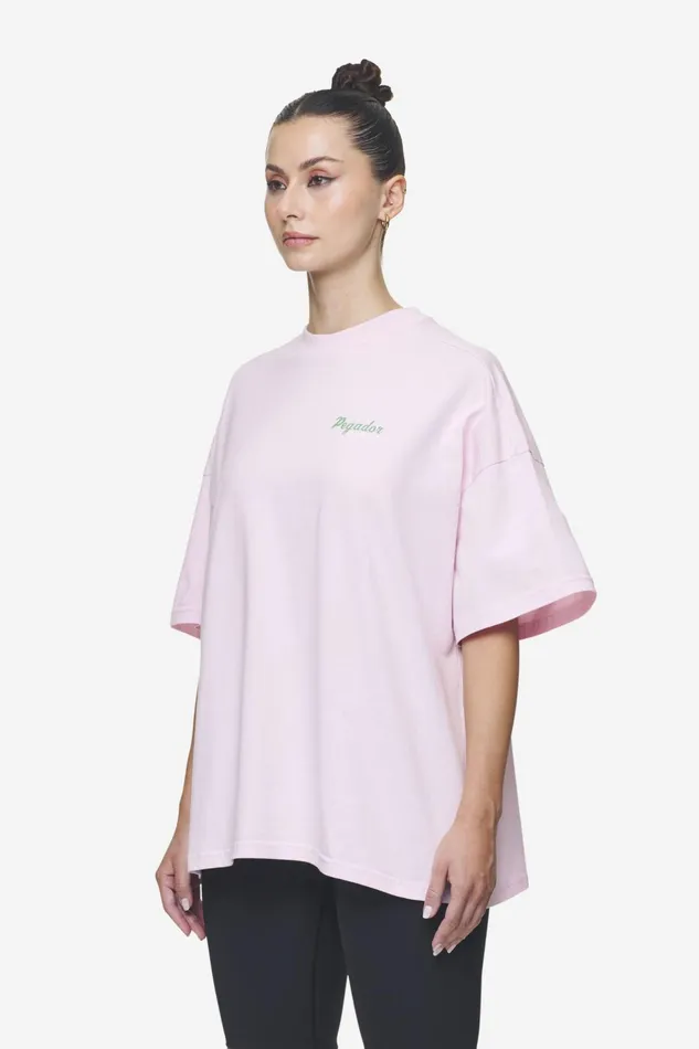 Women Pegador Tees Chapi Heavy Oversized Tee Washed Bubblegum Women Pegador Tees Chapi Heavy Oversized Tee Washed Bubblegum
