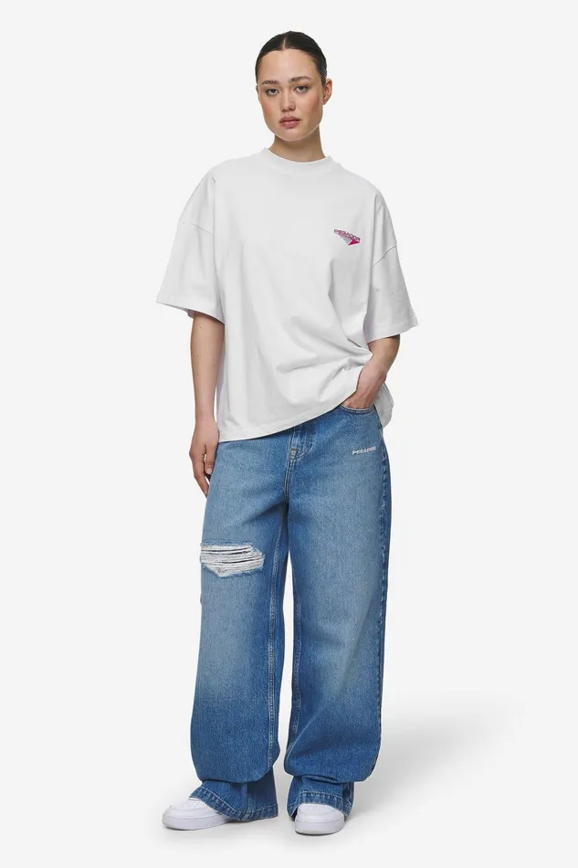 Women Pegador Tees Mei Heavy Oversized Tee White Women Pegador Tees Mei Heavy Oversized Tee White