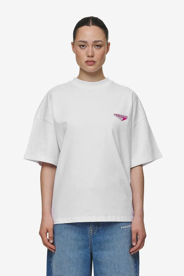Women Pegador Tees Mei Heavy Oversized Tee White Women Pegador Tees Mei Heavy Oversized Tee White