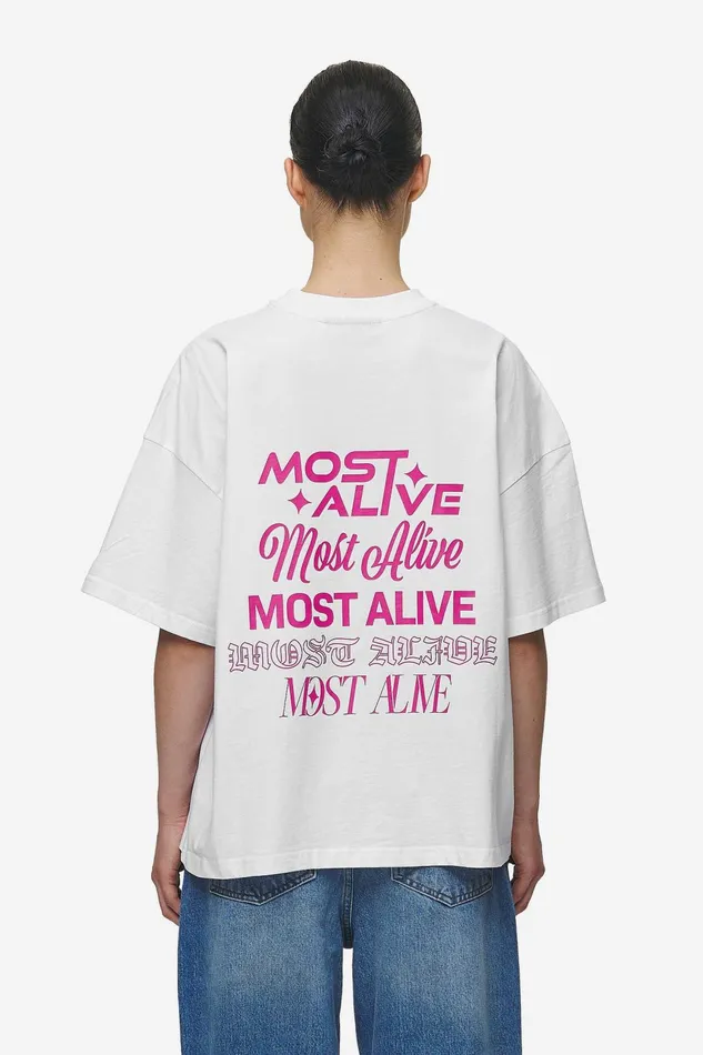Women Pegador Tees Mei Heavy Oversized Tee White Women Pegador Tees Mei Heavy Oversized Tee White