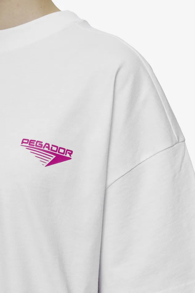 Women Pegador Tees Mei Heavy Oversized Tee White Women Pegador Tees Mei Heavy Oversized Tee White