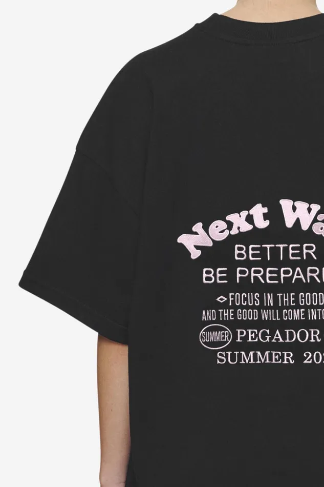 Women Pegador Tees Naia Heavy Oversized Tee Black Women Pegador Tees Naia Heavy Oversized Tee Black