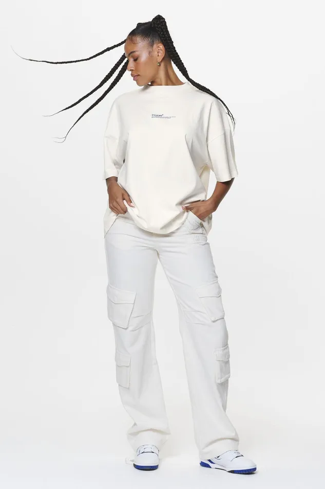 Women Pegador Tees Navisk Heavy Oversized Tee Washed Salty Cream Women Pegador Tees Navisk Heavy Oversized Tee Washed Salty Cream