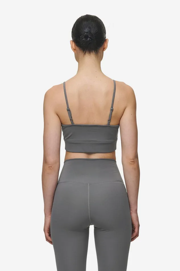 Women Pegador Tops Taja Sport Bra Deep Grey White Women Pegador Tops Taja Sport Bra Deep Grey White