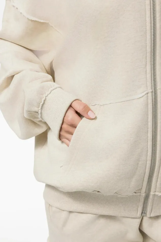 Women Pegador Zip Hoodies Johanna Oversized Sweat Jacket Light Beige Melange Women Pegador Zip Hoodies Johanna Oversized Sweat Jacket Light Beige Melange