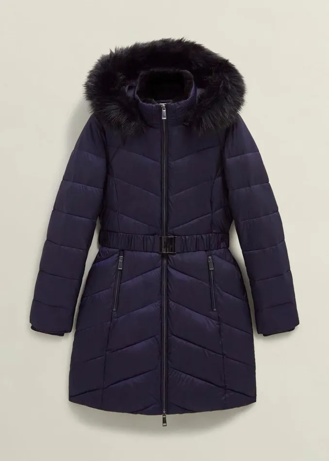 Women Petite Alis Puffer Navy Hobbs Coats and Jackets