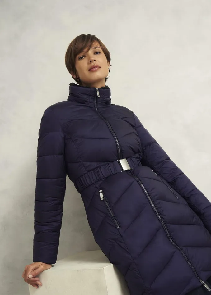 Women Petite Alis Puffer Navy Hobbs Coats and Jackets
