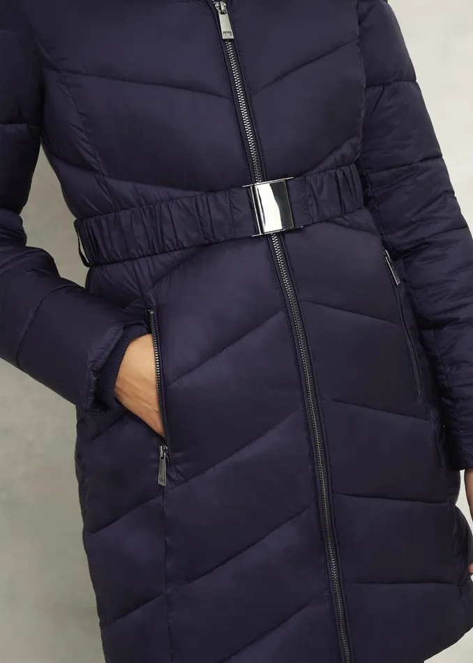 Women Petite Alis Puffer Navy Hobbs Coats and Jackets