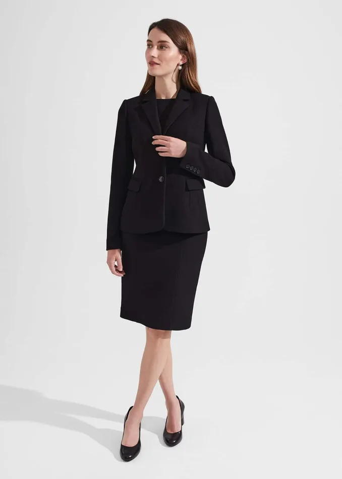 Women Petite Charley Jacket Black Hobbs Suits and CoOrds