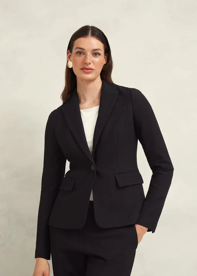 Women Petite Mia Jacket Black Hobbs Coats and Jackets