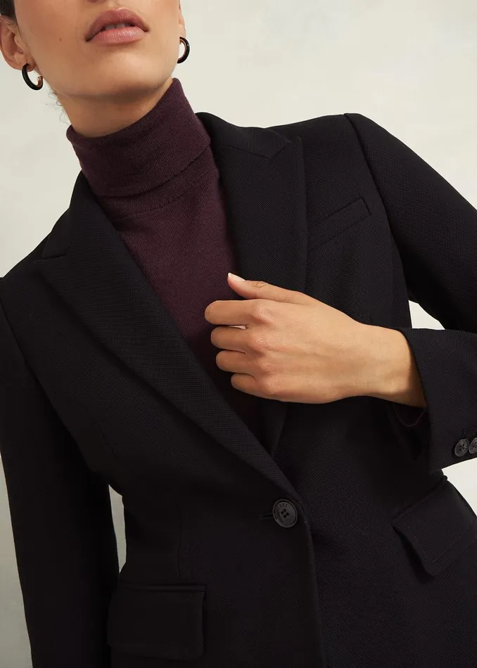 Women Petite Mia Jacket Black Hobbs Coats and Jackets