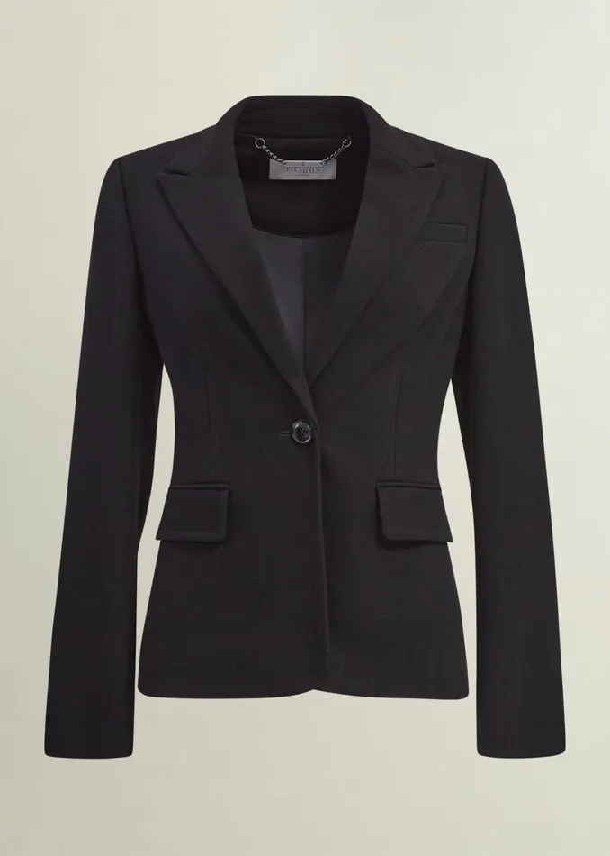 Women Petite Mia Jacket Black Hobbs Coats and Jackets