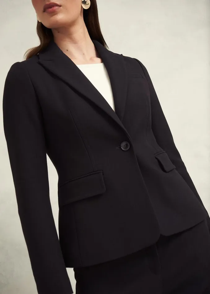 Women Petite Mia Jacket Black Hobbs Coats and Jackets