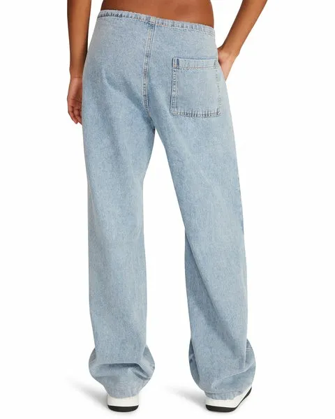Women PIA PARACHUTE PANT DENIM FABRIC Denim Fabric Steve Madden Bottoms Women PIA PARACHUTE PANT DENIM FABRIC Denim Fabric Steve Madden Bottoms