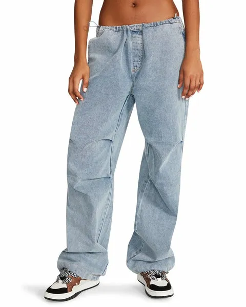 Women PIA PARACHUTE PANT DENIM FABRIC Denim Fabric Steve Madden Bottoms Women PIA PARACHUTE PANT DENIM FABRIC Denim Fabric Steve Madden Bottoms