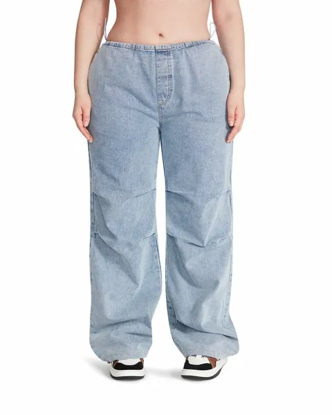 Women PIA PARACHUTE PANT DENIM FABRIC Denim Fabric Steve Madden Bottoms Women PIA PARACHUTE PANT DENIM FABRIC Denim Fabric Steve Madden Bottoms