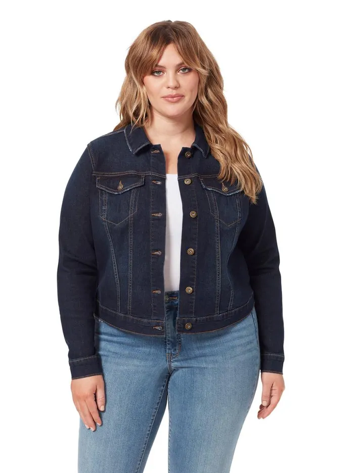 Women Pixie Jacket In Sevy Jessica Simpson Denim
