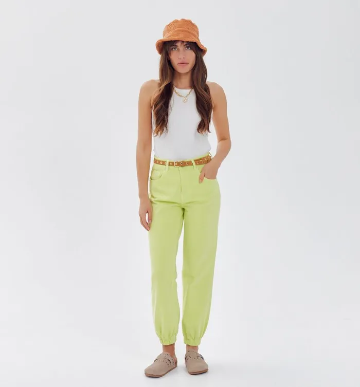 Women Plain Jogging Trousers 8211 Anise Green Promod Trousers Women Plain Jogging Trousers 8211 Anise Green Promod Trousers