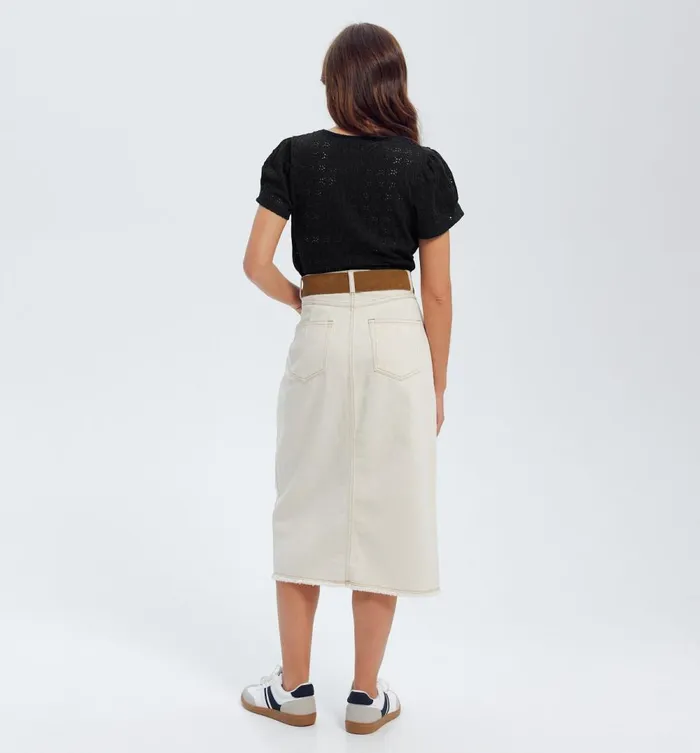 Women Plain Openwork Top 8211 Black Promod Tops Women Plain Openwork Top 8211 Black Promod Tops