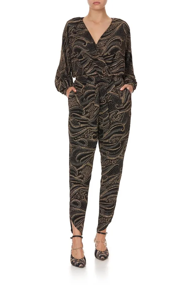 Women Playsuits and Jumpsuits Camilla Jersey Twist Front Jumpsuit Studio 54